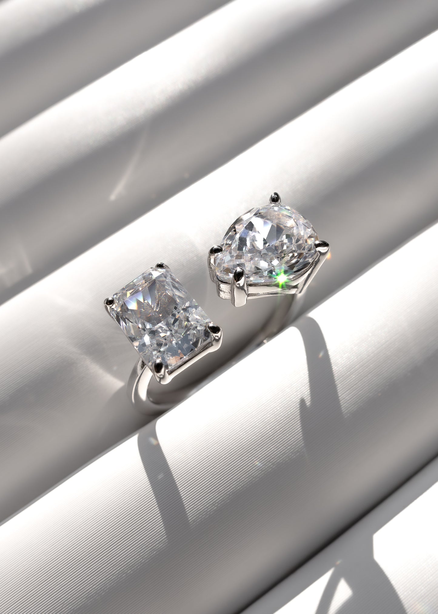 DUO CUT RING - PEAR & RADIANT