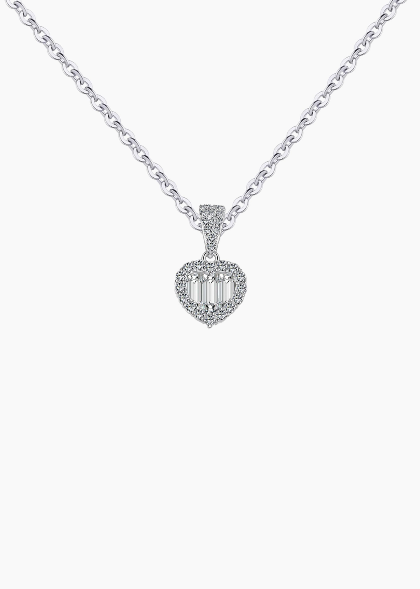 The Frosted Heart Necklace