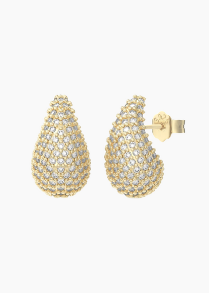 Frosty Droplets - Gold Plated