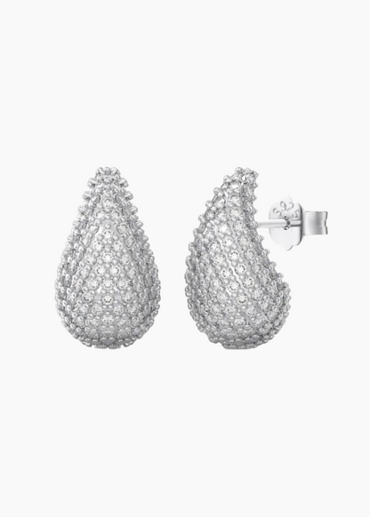 FROSTY DROPLETS - RHODIUM-PLATED