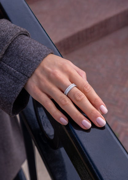 The Studded Band - Clear Stone